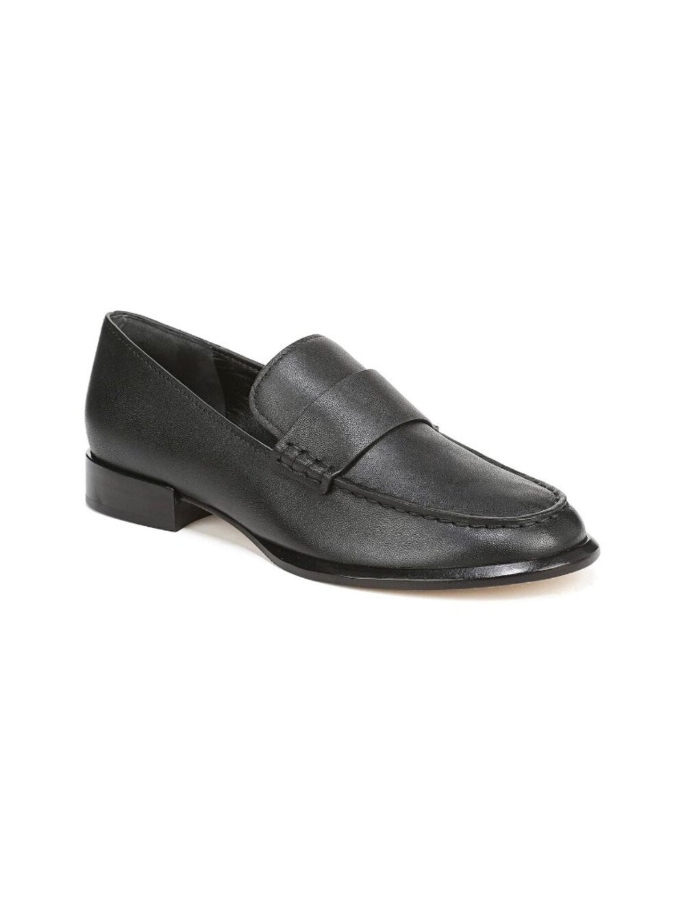 $350 VINCE Nelli Leather Flat SLIP-ON LOAFERS SHOES BLACK 9.5 US (A2)